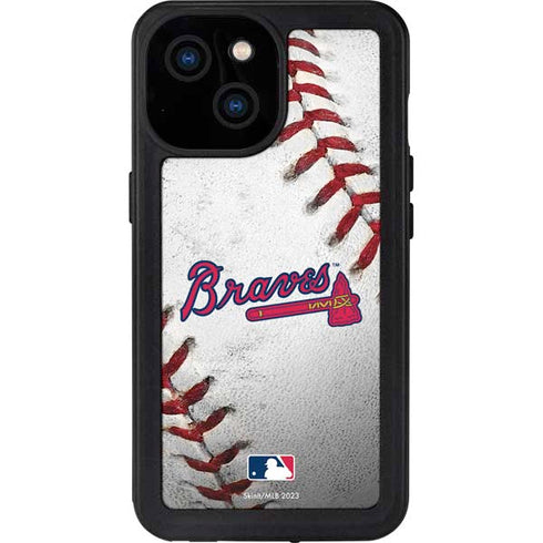 MLB Atlanta Braves Game Ball iPhone 15 Waterproof Case
